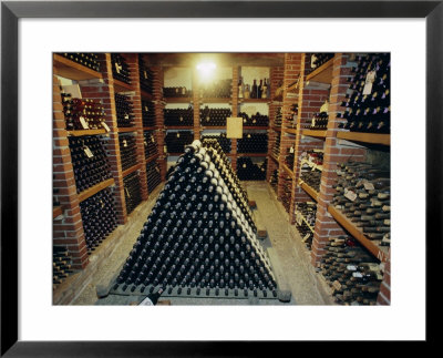 Wine Cellar, Chateau Verrazzano, Chianti, Tuscany, Italy, Europe by Bruno Morandi Pricing Limited Edition Print image