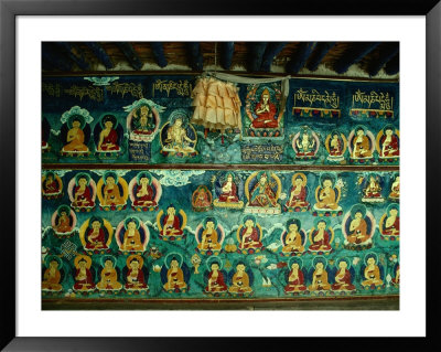 Mural At Tashilhunpo Monastery Depicting Various Teachers, Buddhas And Deities, Shigatse, Tibet by Richard I'anson Pricing Limited Edition Print image