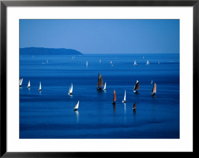 Sailing Boats In Bay, Brest, France by Jean-Bernard Carillet Pricing Limited Edition Print image
