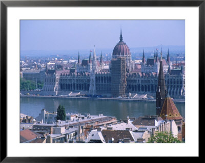 Parliment And The Danube River, Budapest, Hungary by Jennifer Broadus Pricing Limited Edition Print image