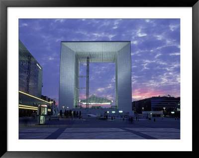 Plaza La Defense At Dusk, Paris, France by Bob Burch Pricing Limited Edition Print image