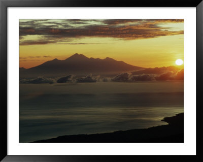 Sunrise From Atop Gunung Abang Looking Towards Lombok, Indonesia by Adams Gregory Pricing Limited Edition Print image