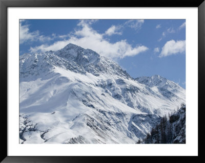 Mountain Peaks In Winter, Villar D'arene, Isere, French Alps, France by Walter Bibikow Pricing Limited Edition Print image