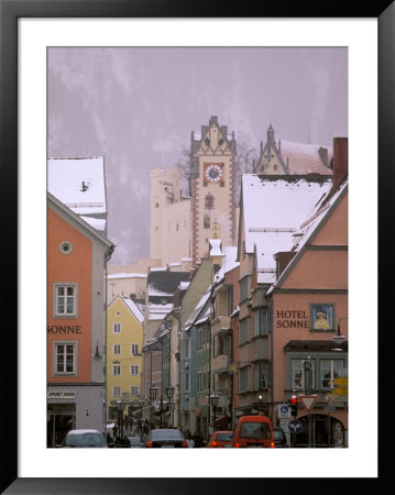View Of Main Shopping Area, Fussen, Bayern, Germany by Walter Bibikow Pricing Limited Edition Print image