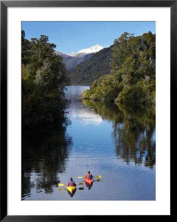 Kayaks, Moeraki River By Lake Moeraki, West Coast, South Island, New Zealand by David Wall Pricing Limited Edition Print image