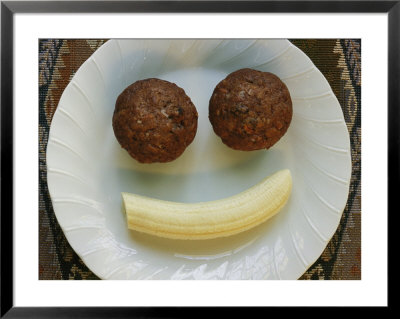 Smiling Breakfast Of Muffins And A Banana by Marc Moritsch Pricing Limited Edition Print image
