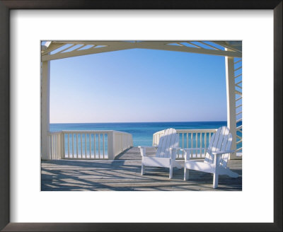 Seaside, Florida, White Chairs by Terri Froelich Pricing Limited Edition Print image