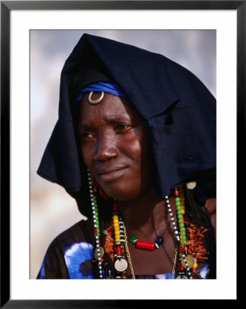 Portrait Of Woman In Traditional Marriage Dress, Soma, Gambia by Ariadne Van Zandbergen Pricing Limited Edition Print image