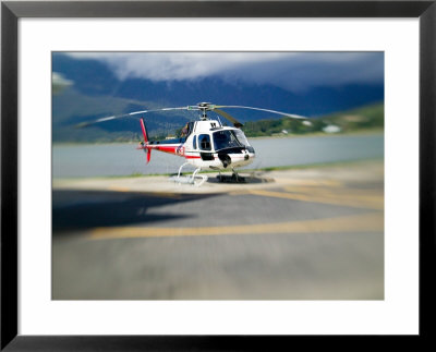 Helicopter Lifting Off, Juneau, Alaska, Usa by Terry Eggers Pricing Limited Edition Print image