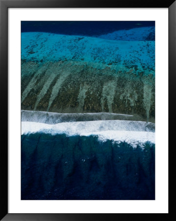 Aerial View Of Barrier Reef On Lagoon South, New Caledonia by Jean-Bernard Carillet Pricing Limited Edition Print image