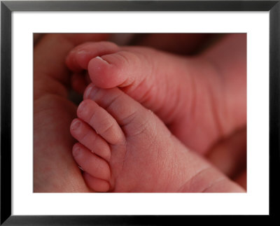 Close View Of A Baby Sleeping, Chevy Chase, Maryland, United States by Stacy Gold Pricing Limited Edition Print image