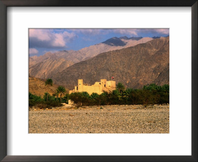 Al Nakahl Fort In Omani Desert, Nakhal, Oman by Chris Mellor Pricing Limited Edition Print image