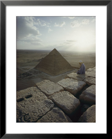 A View Of The Pyramid Of Chephren From The Pyramid Of Giza by Winfield Parks Pricing Limited Edition Print image