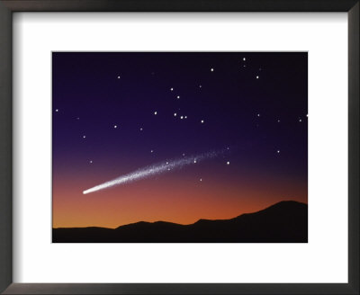 Shooting Star In Night Sky by Lisa Podgur Cuscuna Pricing Limited Edition Print image