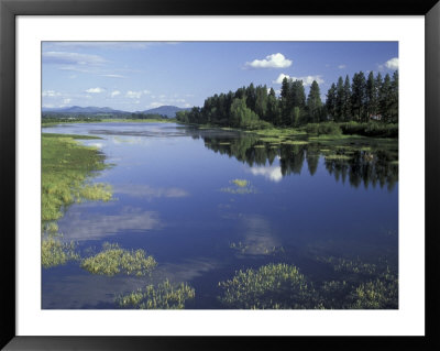 Clouds Reflecting In Calm Water, Pend Oreille River, Washington, Usa by Jamie & Judy Wild Pricing Limited Edition Print image