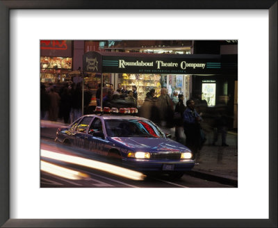 Police Car In Times Square, Nyc by Rudi Von Briel Pricing Limited Edition Print image