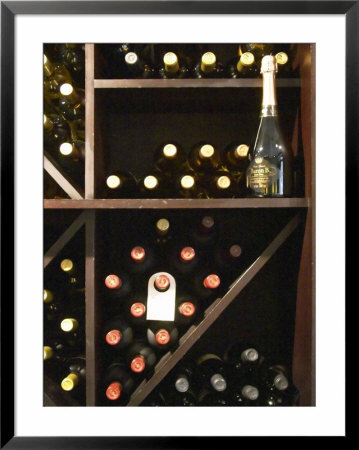 Bottles In Wine Shop, O'farrell Restaurant, Acassuso, Buenos Aires, Argentina by Per Karlsson Pricing Limited Edition Print image