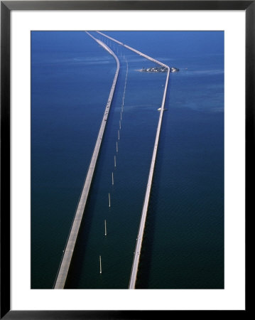 Aerial Of Seven Mile Bridge, Marathon Key, Fl by Mark Gibson Pricing Limited Edition Print image