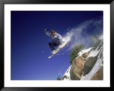 Man Snowboarding by Doug Mazell Pricing Limited Edition Print image