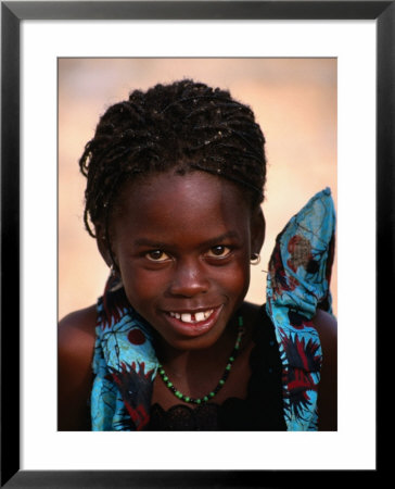 Portrait Of Young Girl, Langue De Barbarie National Park, St. Louis, Senegal by Ariadne Van Zandbergen Pricing Limited Edition Print image