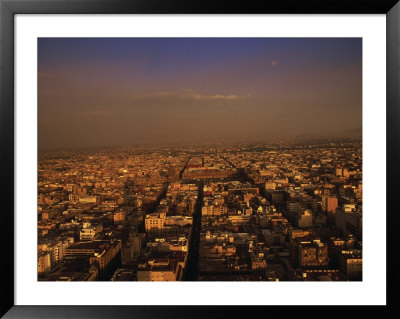 Aerial View Of Mexico City, Mexico by Walter Bibikow Pricing Limited Edition Print image