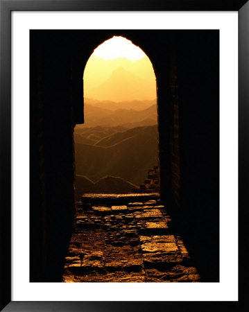 Sunlight Streams Through A Doorway In The Great Wall by Raymond Gehman Pricing Limited Edition Print image