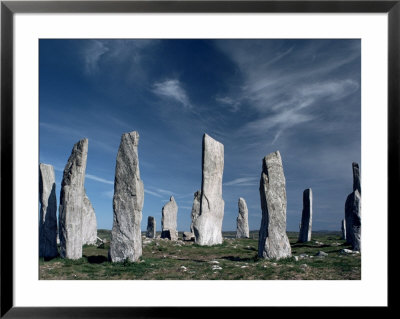 Standing Stones, Callanish, Isle Of Lewis, Outer Hebrides, Scotland, United Kingdom by Adam Woolfitt Pricing Limited Edition Print image