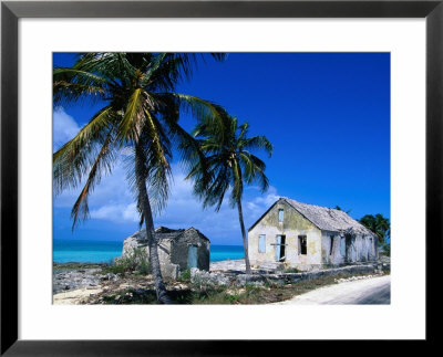Buildings From An Old Settlement On The Shore, Cat Island, Bahamas by Greg Johnston Pricing Limited Edition Print image
