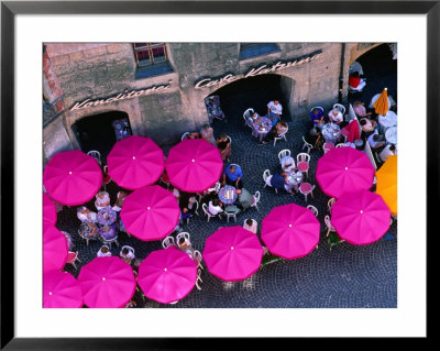 Umbrellas Of Cafe, Innsbruck, Austria by Chris Mellor Pricing Limited Edition Print image