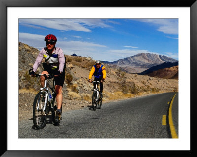 Cycling Towards Dante's View On The Ca 190, Death Valley, California, Usa by Roberto Gerometta Pricing Limited Edition Print image