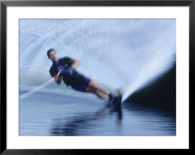 Man Water Skiing by Tim Heneghan Pricing Limited Edition Print image