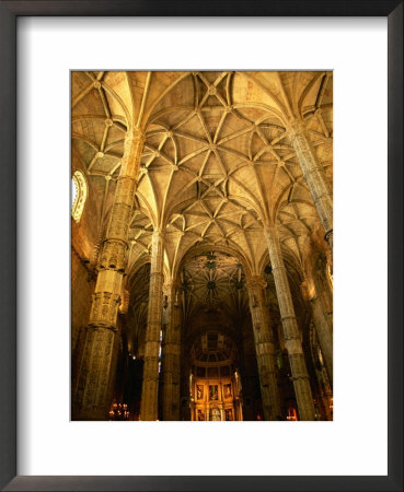 Interior Of Mosteiro Dos Jerominos, Belem, Lisbon, Portugal by Anders Blomqvist Pricing Limited Edition Print image