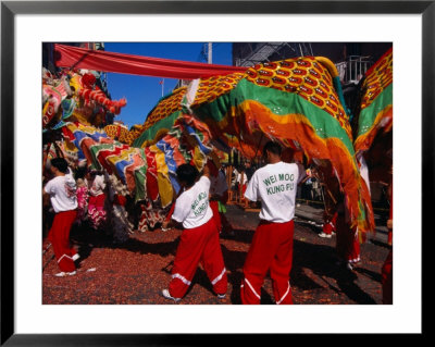 Dragon Procession At Harvest Moon Festival In Chinatown, San Francisco, California, Usa by Roberto Gerometta Pricing Limited Edition Print image