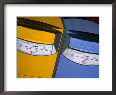 Letter Boxes Outside Central Train Station, Malmo, Skane, Sweden by Martin Llado Pricing Limited Edition Print image