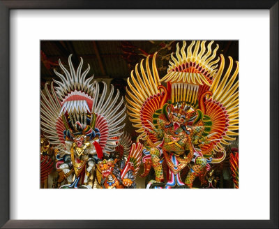 Detail Of Traditional Wood Carvings, Ubud, Indonesia by John Banagan Pricing Limited Edition Print image