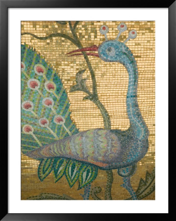 Peacock Mosaic, Eleftherotria Monastery, Macherado, Zakynthos, Ionian Islands, Greece by Walter Bibikow Pricing Limited Edition Print image