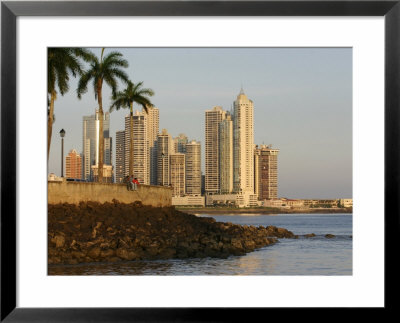 Skyline Of Highrise Apartments In Punta Paitilla, Panama City, Panama by Paul Kennedy Pricing Limited Edition Print image