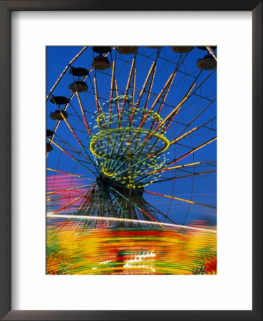 Amusement Park Ride At Top Speed, Phoenix, Usa by Mark & Audrey Gibson Pricing Limited Edition Print image