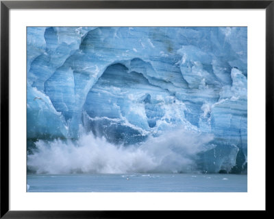 Hubbard Glacier Calving Chunks Of Ice Into The Water by Michael Melford Pricing Limited Edition Print image
