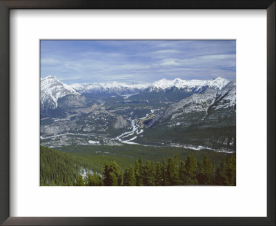 View From Sulphur Mountain, Banff, Rocky Mountains, Alberta, Canada, North America by Rob Cousins Pricing Limited Edition Print image