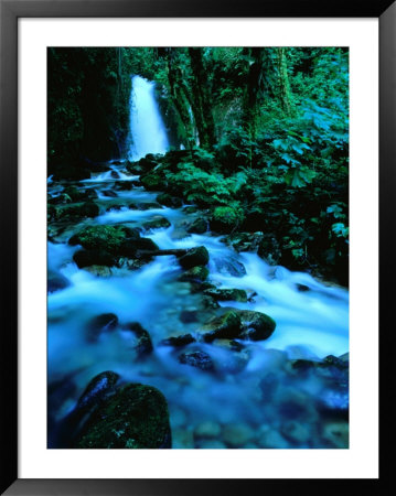 Cataraya De Mandor Waterfall Flowing Into The Urubamba River, Aguas Calientes, Cuzco, Peru by Mark Daffey Pricing Limited Edition Print image