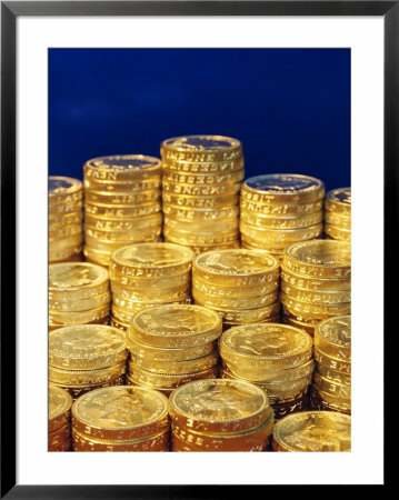 Uk Money, Pound Coins by Fraser Hall Pricing Limited Edition Print image
