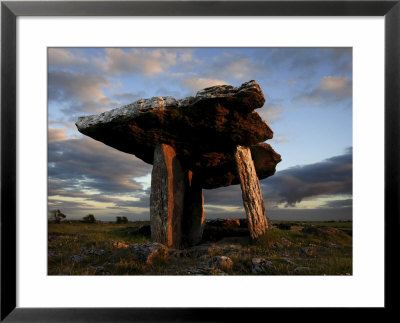 Poulnabrone Dolmen Megalithic Tomb, Burren, County Clare, Munster, Republic Of Ireland (Eire) by Andrew Mcconnell Pricing Limited Edition Print image