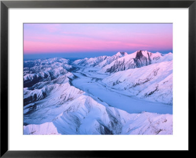 Alaska Range With Alpen Glow, Denali National Park, Alaska, Usa by Dee Ann Pederson Pricing Limited Edition Print image