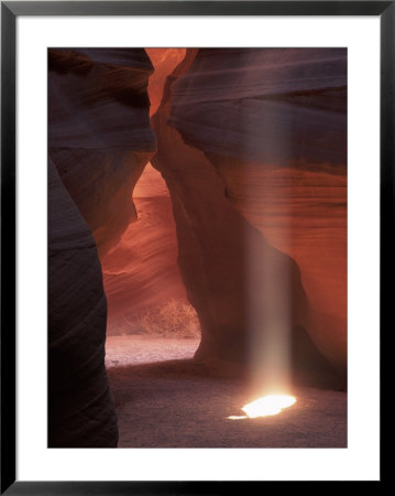 Shaft Of Light, Slot Canyon, Az by Bonnie Lange Pricing Limited Edition Print image