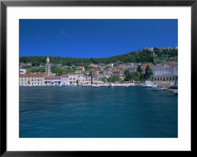 Town Of Hvar From The Sea, Hvar Island, Dalmatia, Dalmatian Coast, Adriatic, Croatia, Europe by J P De Manne Pricing Limited Edition Print image