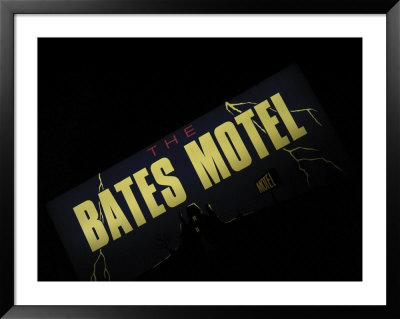 Bates Motel Sign, Coeur D'alene, Idaho, Usa by Nancy & Steve Ross Pricing Limited Edition Print image