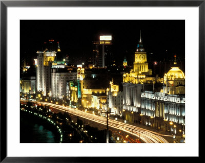 Night View Of Shanghai, China by Keren Su Pricing Limited Edition Print image