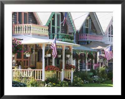 Gingerbread House, Oak Bluffs, Martha's Vineyard, Massachusetts, Usa by Walter Bibikow Pricing Limited Edition Print image