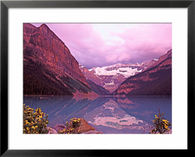 Dawn On Lake Louise, Alberta, Canada by Charles Sleicher Pricing Limited Edition Print image